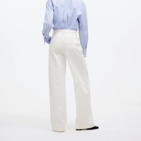 Madewell Harlow Wide-Leg Jeans Airy Denim Edition White Size 31 - Picture 2 of 10